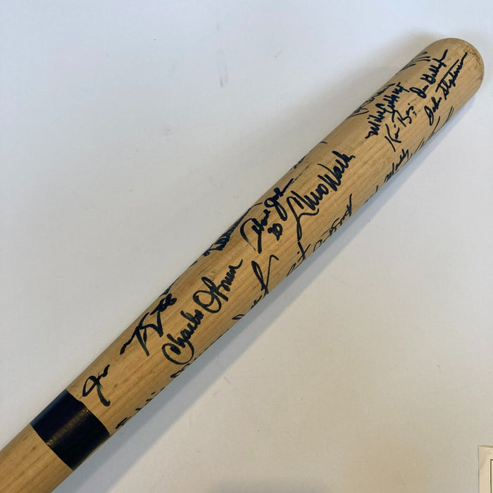 1993 New York Mets Team Signed Howard Johnson Game Issued Baseball Bat JSA COA