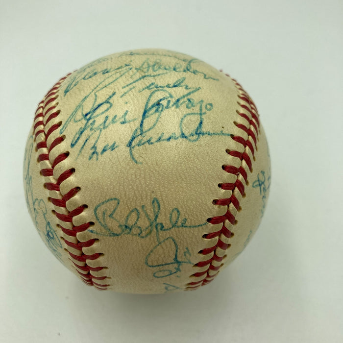1961 New York Yankees World Series Champs Team Signed Baseball Mickey Mantle JSA