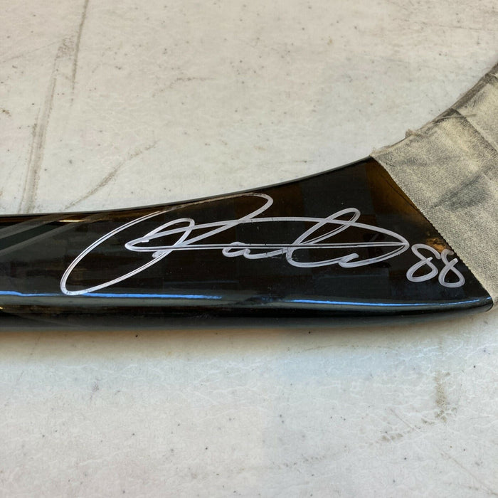 Patrick Kane Signed 2014 Game Used Hockey Stick Championship Season JSA COA