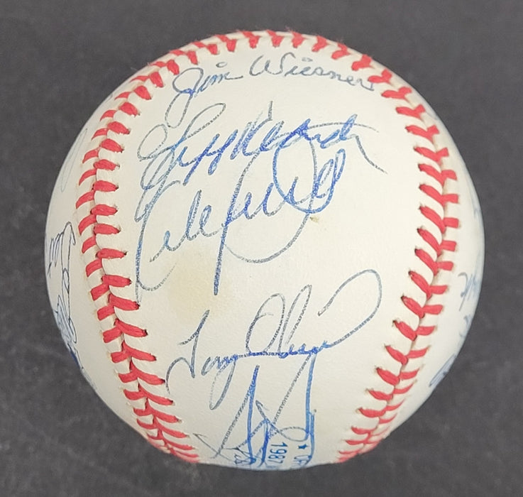 1987 Minnesota Twins World Series Champs Team Signed W.S. Baseball JSA COA