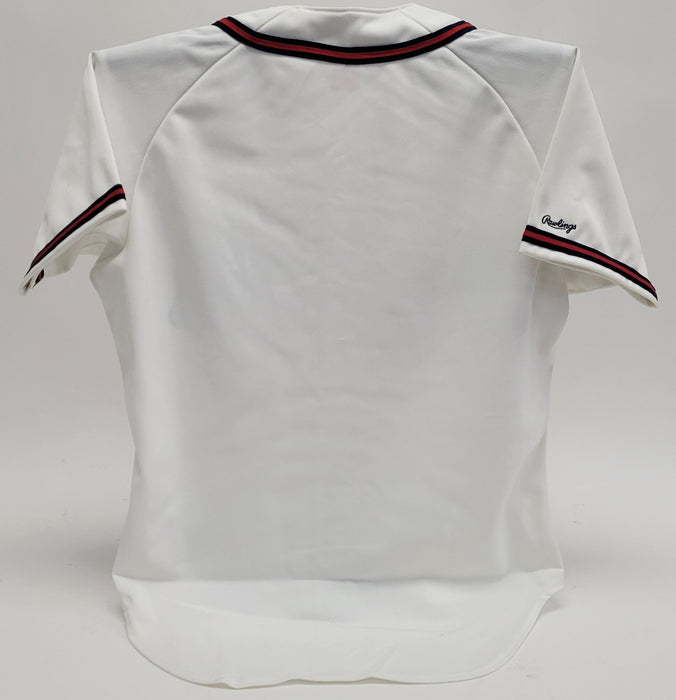 Eddie Mathews Signed Atlanta Braves Authentic Rawlings Jersey Beckett Certified