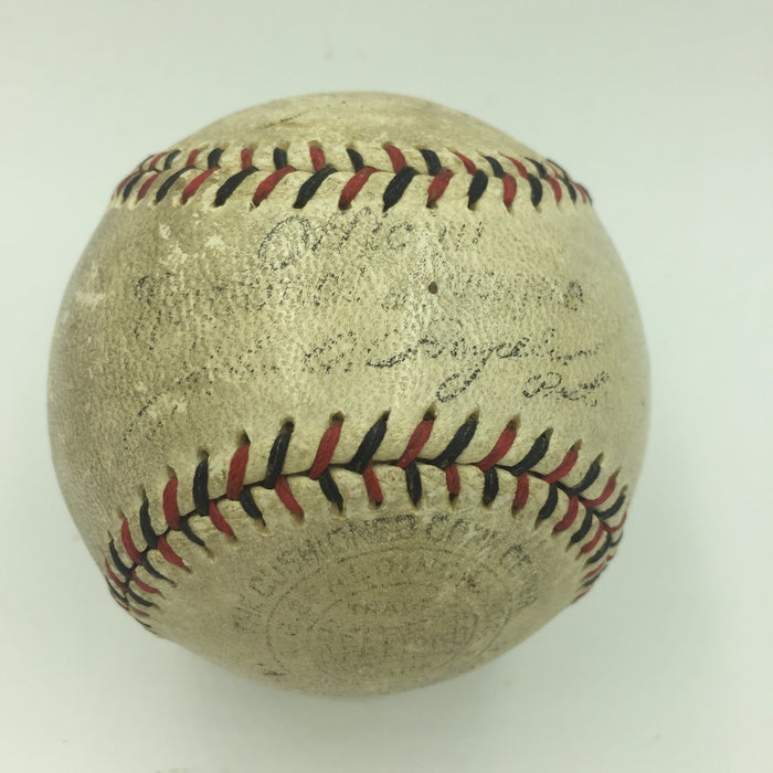 Charlie Grimm 1935 Chicago Cubs Signed National League Baseball JSA COA