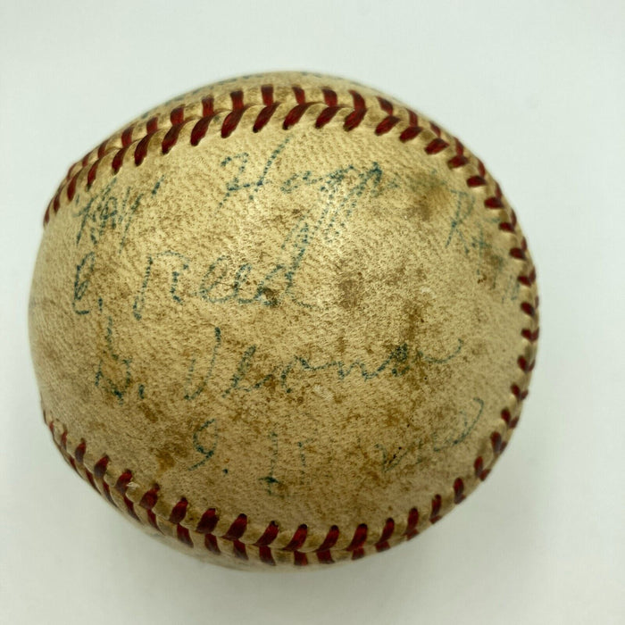 1955 Memphis Red Sox Negro League Signed Game Used National League Baseball