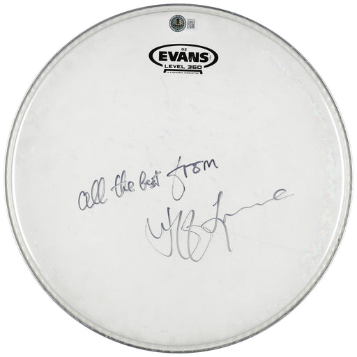 Jeff Lynne Signed Drumhead Beckett Certified