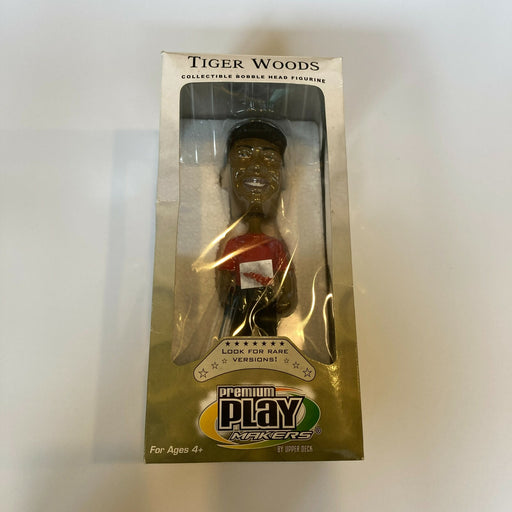 Tiger Woods Upper Deck Premium Playmakers In BOX Red Shirt RARE Bobblehead