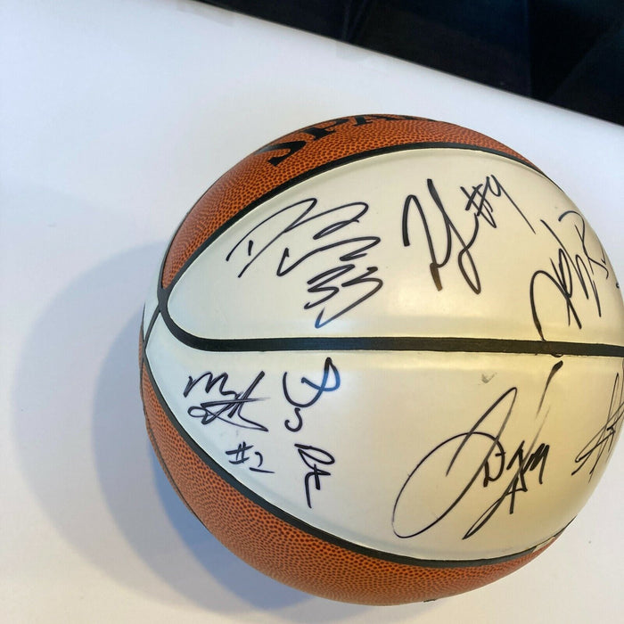 Dirk Nowitzki Chris Bosh Dwight Howard HOF Multi Signed Basketball JSA COA