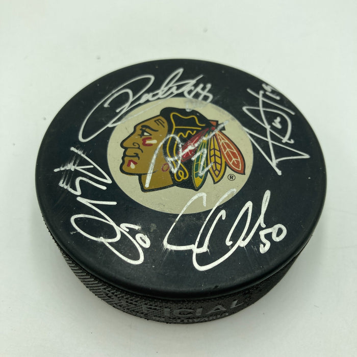 2012-13 Chicago Blackhawks Stanley Cup Team Signed Hockey Puck JSA COA