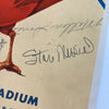 1955 St. Louis Cardinals and Cincinnati Reds Team Signed Scorecard Beckett COA