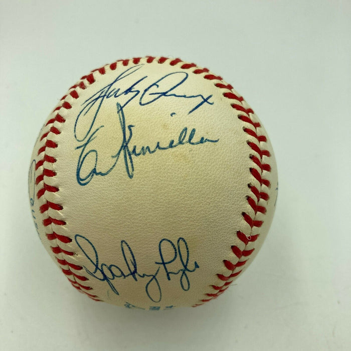 1977 New York Yankees World Series Champs Team Signed AL Baseball JSA COA