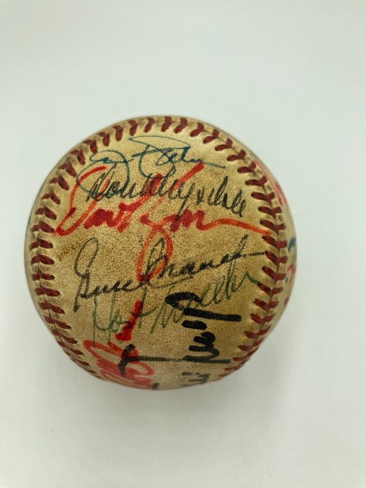 Willie Mays Hank Aaron Sandy Koufax Hall Of Fame Multi Signed Baseball 31 JSA