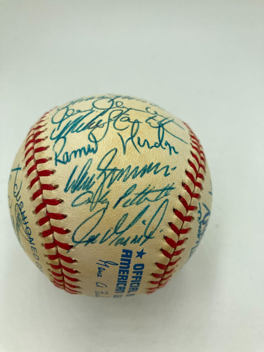 1999 NY Yankees World Series Champs Team Signed Baseball Derek Jeter JSA COA