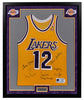 George Mikan Los Angeles Lakers Legends Signed Jersey Framed PSA DNA