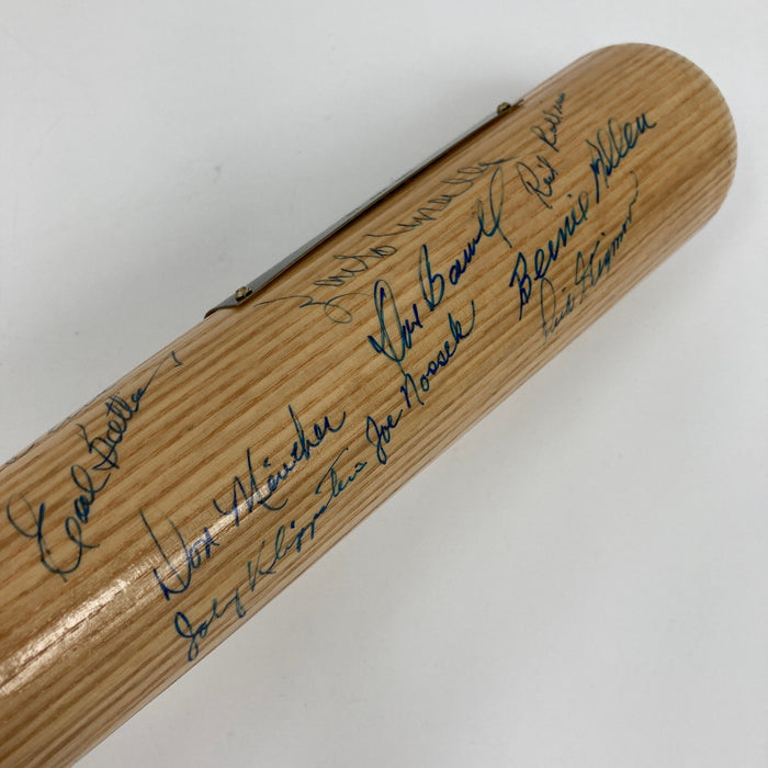 1965 Minnesota Twins American League Champs Team Signed Baseball Bat JSA COA