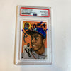 1954 Topps Hank Aaron RC Signed Porcelain Baseball Card PSA DNA HOF 1982