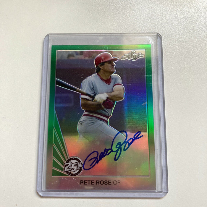 2015 Leaf Pete Rose Auto #8/10 Signed Autographed Baseball Card