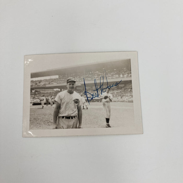Bert Haas Signed Original 1946 Snapshot Photo Cincinnati Reds JSA COA