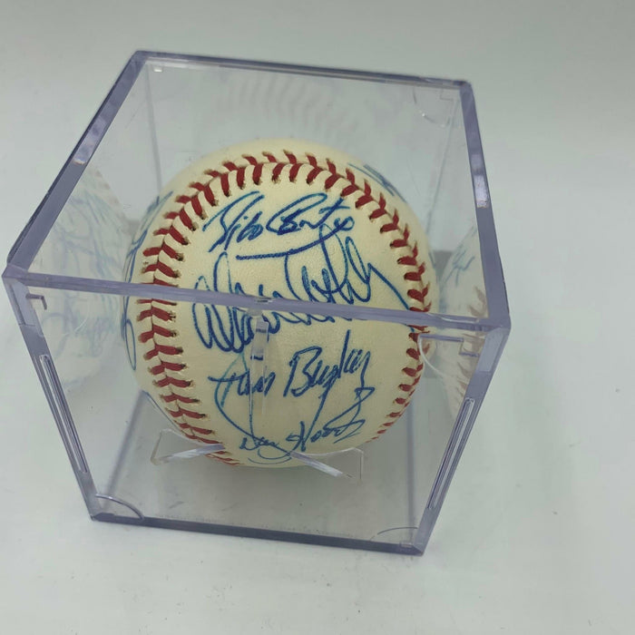 Nice 1976 Cleveland Indians Team Signed Official American League Baseball CAS