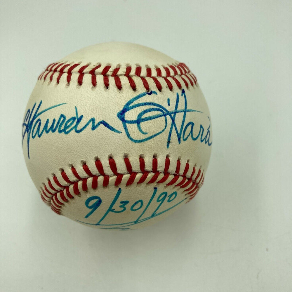 Maureen O'Hara Signed Autographed American League Baseball JSA COA Movie Star