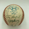 Mickey Mantle Joe Dimaggio Mrs. Babe Ruth Mrs. Lou Gehrig Signed Baseball PSA