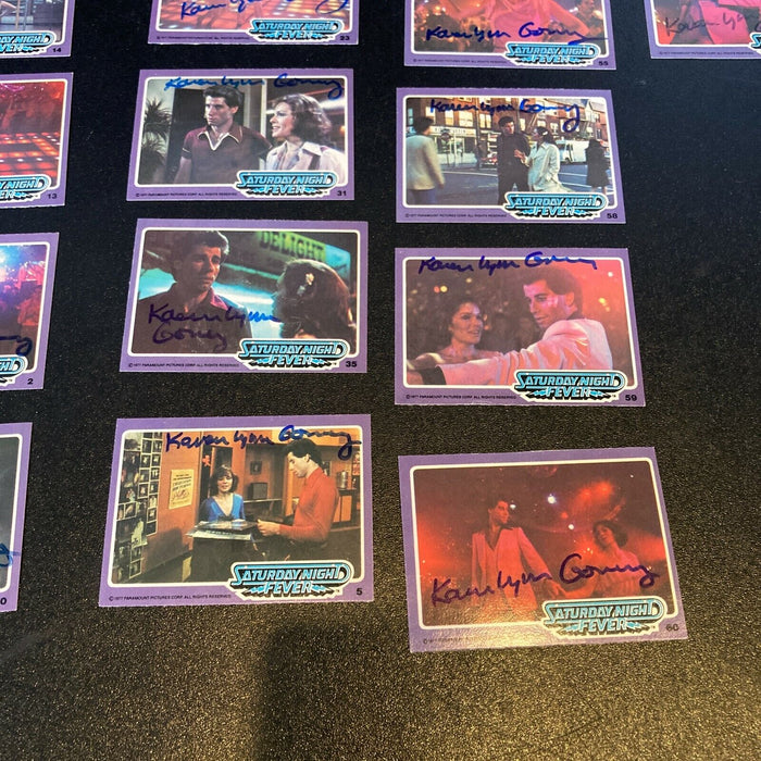 Lot Of (20) Karen Lynn Gorney Signed 1977 Saturday Day Night Fever Cards
