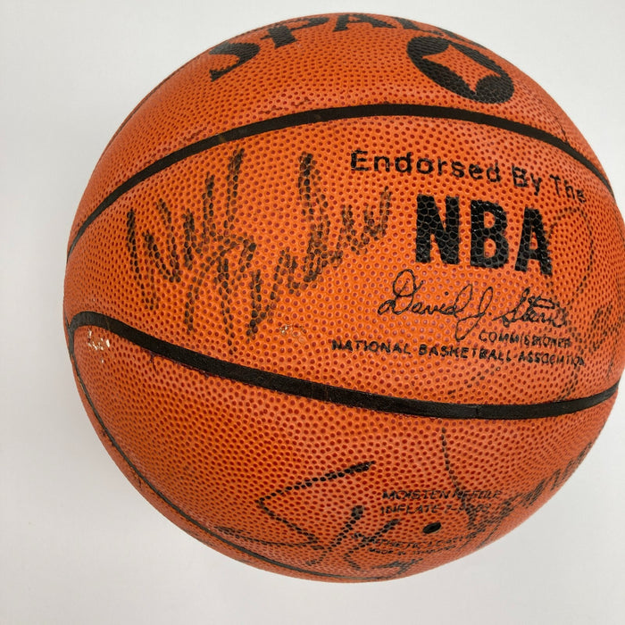 Michael Jordan 1990-91 Chicago Bulls NBA Champs Team Signed Basketball PSA DNA