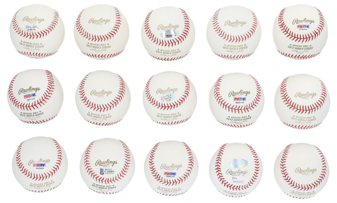 2012 San Francisco Giants World Series Champs Team Signed Baseballs (30) Balls