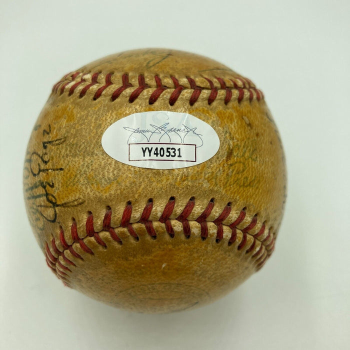 1948 New York Yankees Team Signed American League Baseball Joe Dimaggio JSA