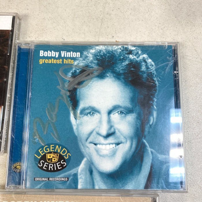 Lot Of (4) Bobby Vinton Signed Autographed CD's And Book