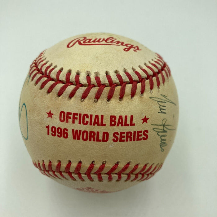 1996 New York Yankees World Series Champs Multi Signed W.S. Baseball PSA DNA