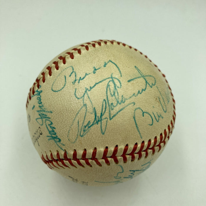 Rocky Marciano 1960 Tops In Sports Banquet Signed Baseball JSA COA