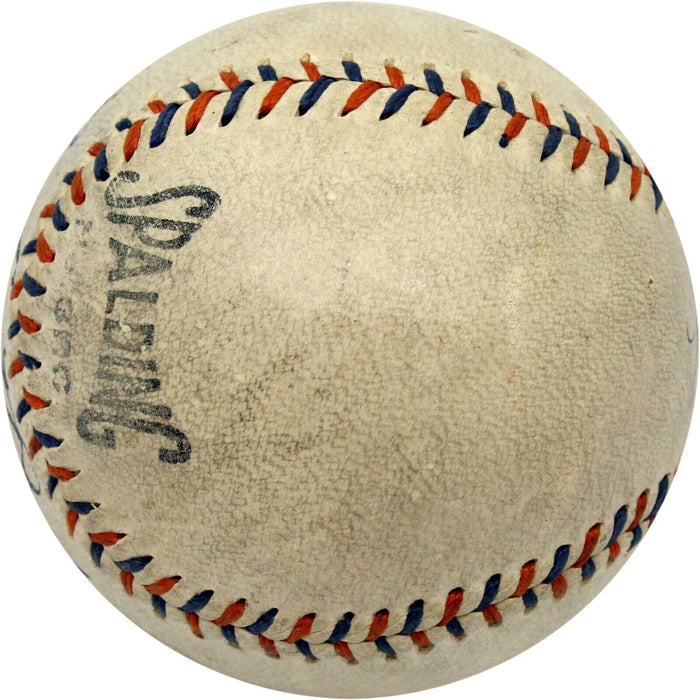 Stunning Babe Ruth Single Signed Baseball PSA DNA Graded 8 Near Mint