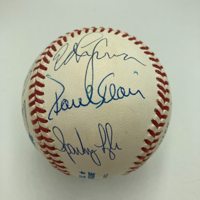 1977 Yankees World Series Champs Team Signed Baseball JSA COA