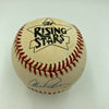 1996 Derek Jeter Alex Rodriguez & Chipper Jones Rookie Signed Baseball JSA COA