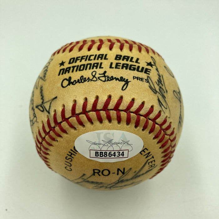 1985 Houston Astros Team Signed National League Baseball With Nolan Ryan JSA COA