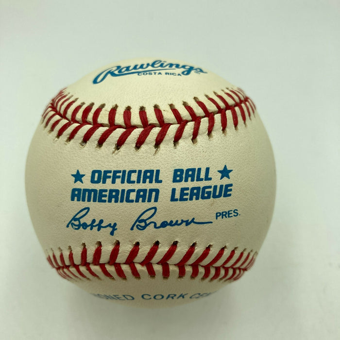 Stunning Mickey Mantle Signed AL Baseball PSA DNA Auto Graded MINT 9