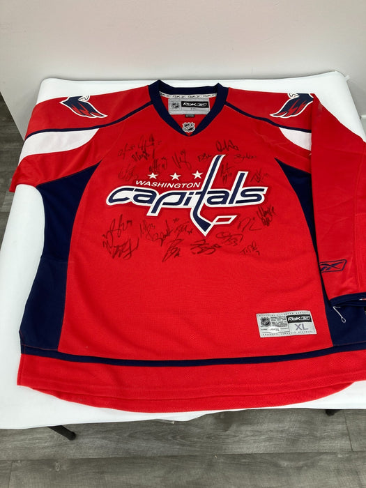 2007-2008 Washington Capitals Team Signed Game Jersey Alexander Ovechkin JSA COA