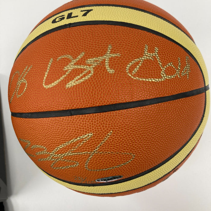 Lebron James "2008 USA Gold" Signed Olympics Basketball UDA Upper Deck  #28/100