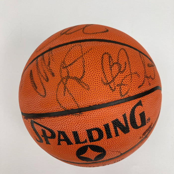 Michael Jordan 1990-91 Chicago Bulls NBA Champs Team Signed Basketball PSA DNA