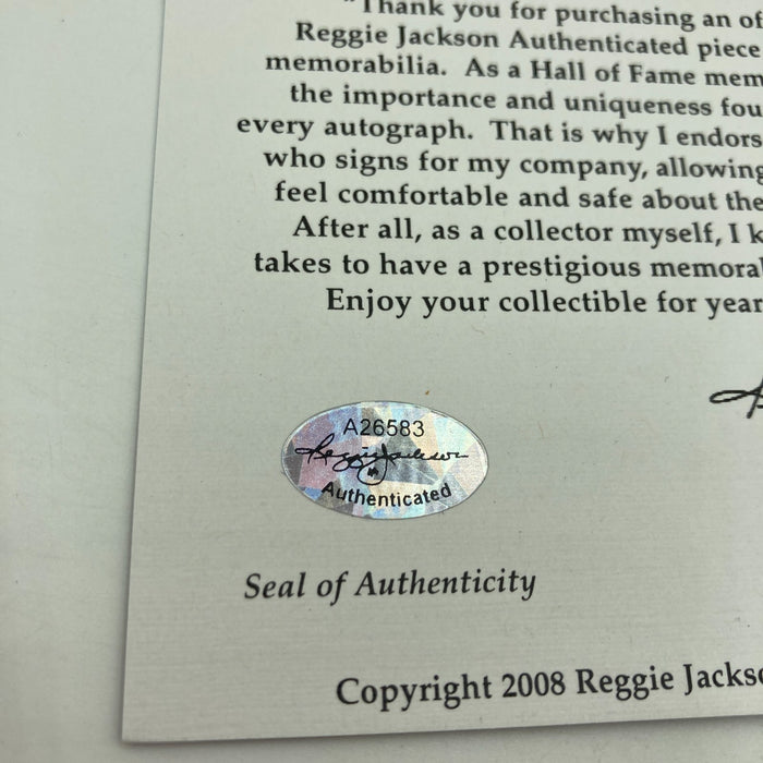 Mike Schmidt Signed Heavily Inscribed Career STAT Baseball Reggie Jackson COA