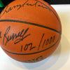 Wilt Chamberlain & Bill Russell Signed NBA Game Basketball JSA Graded 9 MINT