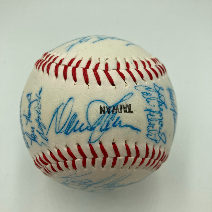 1985 - 1986 New York Mets Team Signed Baseball 28 Sigs With Gary Carter