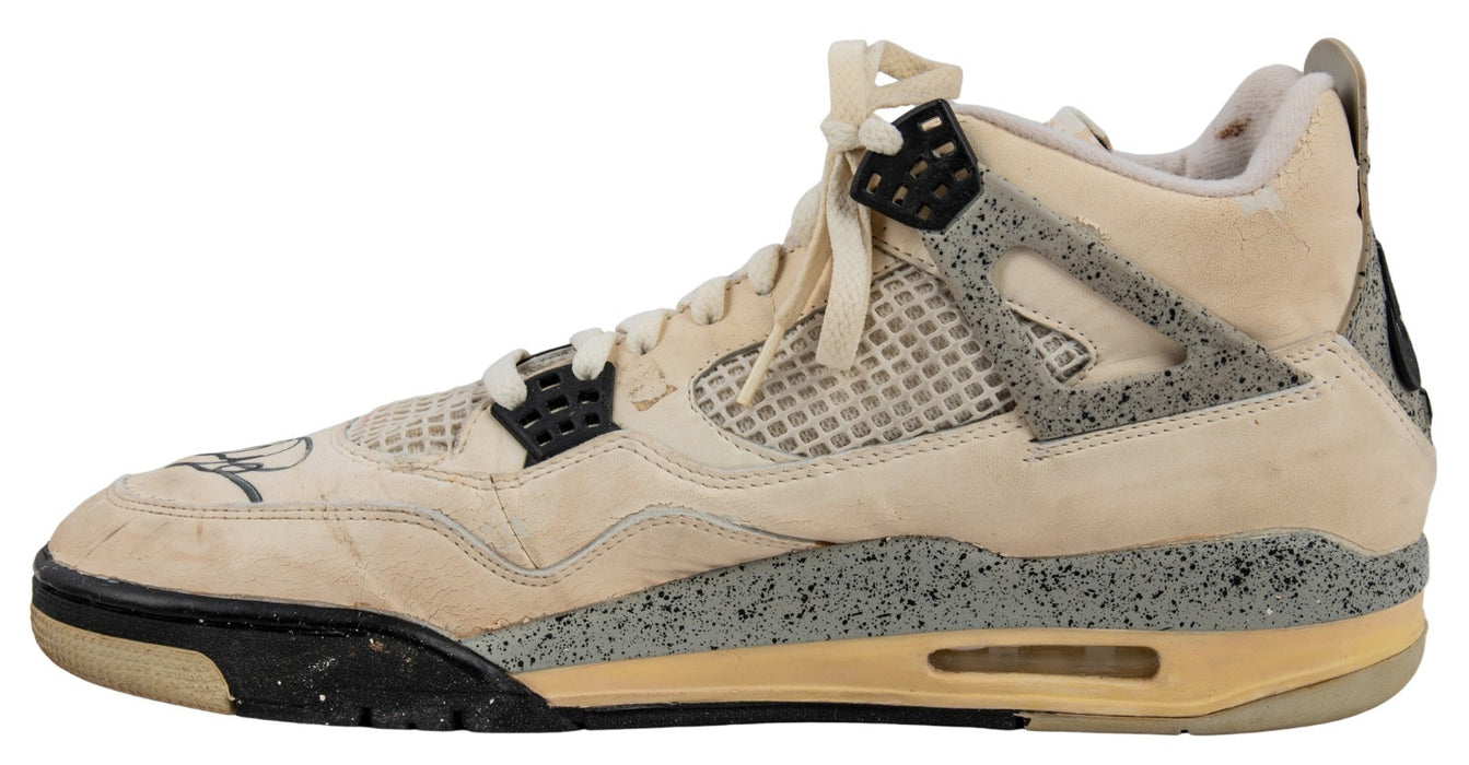 Michael Jordan Game Used Twice Signed 1988 Nike Sneakers Photo Matched Beckett