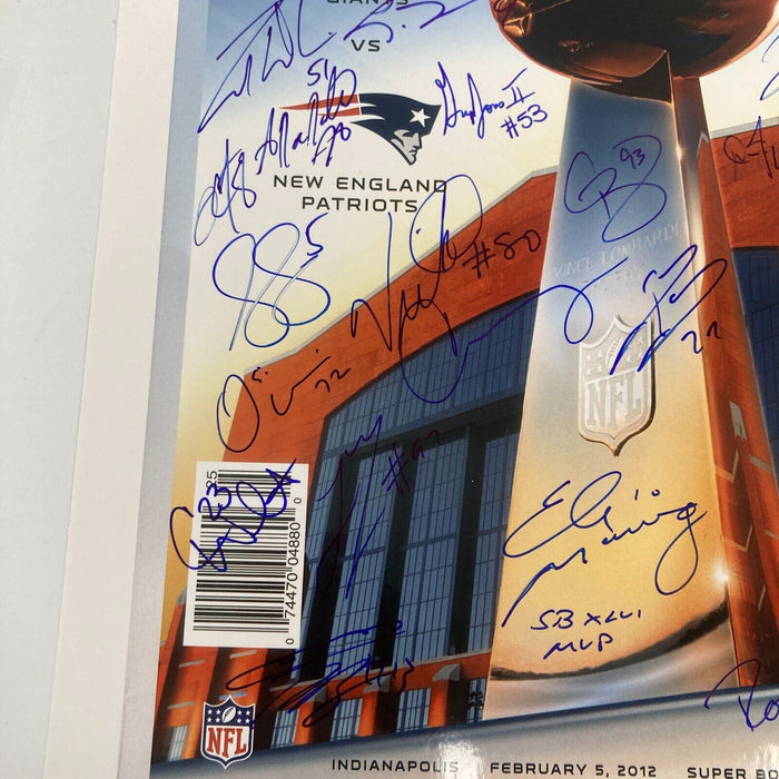 2011 New York Giants Super Bowl Champs Team Signed 11x14 Photo JSA COA