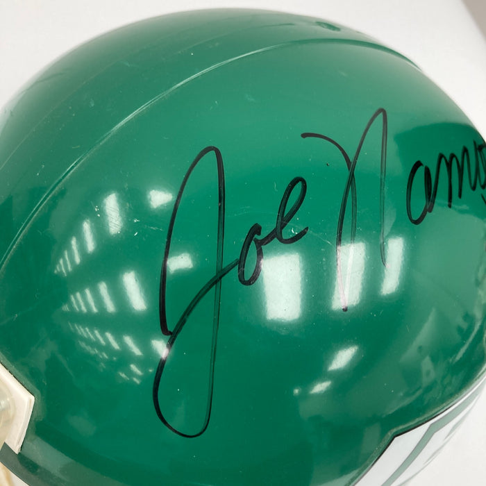 Joe Namath Signed Riddell Full Size New York Jets Helmet JSA COA