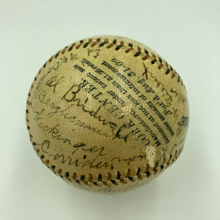Historic 1913 Chicago Cubs Team Signed Baseball 26 Sigs Johnny Evers JSA COA