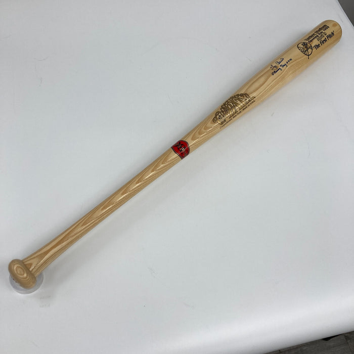 Yogi Berra Signed Inscribed 1999 Opening Day First Pitch Baseball Bat JSA COA