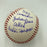 John Sterling Signed Heavily Inscribed STAT Baseball JSA COA RARE!