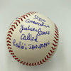 John Sterling Signed Heavily Inscribed STAT Baseball JSA COA RARE!