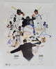 Willie Mays Barry Bonds Bobby Bonds Andre Dawson Signed Large Photo Beckett COA