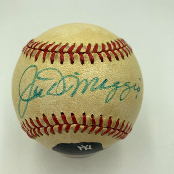 Joe Dimaggio Signed JM Everett Portrait American League Baseball PSA DNA COA